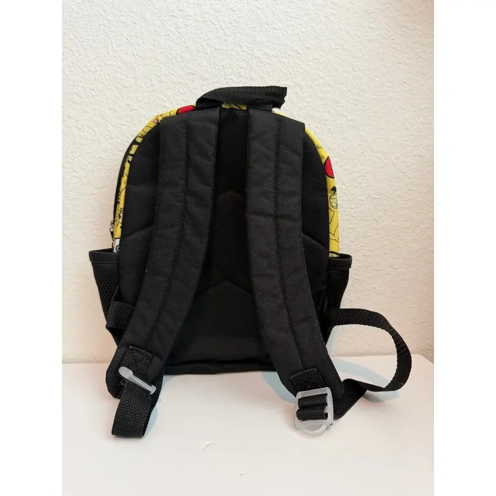 Pokémon Pikachu 12” Mini Backpack Bioworld Yellow & Black  Used (sm stain)